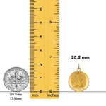 Load image into Gallery viewer, 14K Gold Saint Andrew Medal Pendant or Charm - with Chain Options