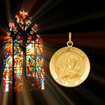 Load image into Gallery viewer, 14K Gold Saint Andrew Medal Pendant or Charm - with Chain Options