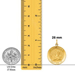 Load image into Gallery viewer, 14K Gold Saint Andrew Medal Pendant or Charm - with Chain Options