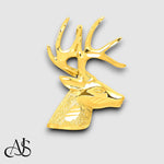 Load image into Gallery viewer, 14K Yellow Gold Laser Cut Deer Charm with Chain Necklace options