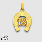 Load image into Gallery viewer, 14K Yellow Gold Horseshoe Charm with Chain Necklace options