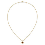 Load image into Gallery viewer, Girls Birthstone in Heart 14K Gold Necklace with 15" Chain