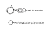 Load image into Gallery viewer, Solid 950 Platinum Pendant Rope Chain 1.0mm Width - Custom Necklace Lengths: 15" 16" 17" 18" 20" 22" 24" 26" 28" and 30" inches