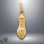 Load image into Gallery viewer, 14K Yellow Gold 3D Peanut Charm with Chain Necklace options
