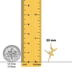 Load image into Gallery viewer, 14K Yellow Gold 3D Ballerina Charm with Chain Necklace options