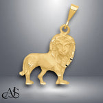 Load image into Gallery viewer, 14K Yellow Gold Lion Charm with Chain Necklace options