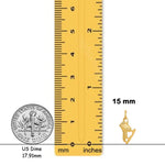 Load image into Gallery viewer, 14K Yellow Gold 3D Ice Skate Charm with Chain Necklace options
