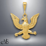 Load image into Gallery viewer, 14K Yellow Gold Eagle Charm with Chain Necklace options