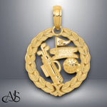 Load image into Gallery viewer, 14K Yellow Gold Solid Solid Polished Golf Theme Pendant with Chain Necklace options