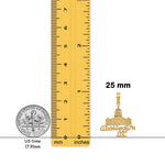 Load image into Gallery viewer, 14K Yellow Gold WASHINGTON D.C. Capitol Building Pendant with Chain Necklace options