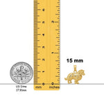Load image into Gallery viewer, 14K Yellow Gold Collie Dog Pendant with Chain Options