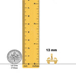 Load image into Gallery viewer, 14K Yellow Gold 3-D Single Barbell Pendant with Chain Options