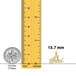 Load image into Gallery viewer, 14K Yellow or White Gold #1 GRAD Charm with Necklace Chain Options