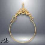 Load image into Gallery viewer, 14K Yellow Gold or White Gold Polished Filigree Heart Charm Holder with Necklace Chain Options