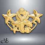 Load image into Gallery viewer, 14K Yellow Gold Starfish Cluster Slide with Necklace Chain Options