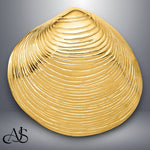 Load image into Gallery viewer, 14K Yellow Gold Clam Shell Slide with Necklace Chain Options