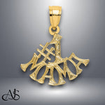 Load image into Gallery viewer, 14K Yellow Gold #1 MAMA Charm with Necklace Chain Options