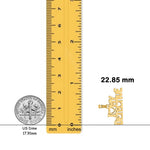 Load image into Gallery viewer, 14K Yellow Gold I HEART MY DETECTIVE Charm with Necklace Chain Options