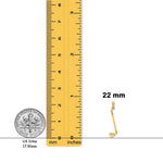 Load image into Gallery viewer, 14K Yellow Gold 3-D Club Charm with Necklace Chain Options