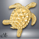 Load image into Gallery viewer, 14K Yellow Gold Sea Turtle Slide with Necklace Chain Options