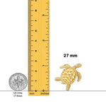 Load image into Gallery viewer, 14K Yellow Gold Sea Turtle Slide with Necklace Chain Options