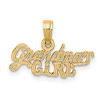 Load image into Gallery viewer, 14K Yellow Gold GRANDMA'S GIRL Charm with Necklace Chain Options