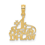Load image into Gallery viewer, 14K Yellow Gold #1 SISTER-IN-LAW Charm with Necklace Chain Options