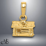 Load image into Gallery viewer, 14K Yellow Gold 3-D Log Cabin Pendant with Necklace Chain Options