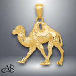 Load image into Gallery viewer, 14K Yellow Gold 3D Camel Pendant with Necklace Chain Options