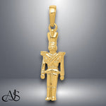 Load image into Gallery viewer, 14K Yellow Gold Polished 3-D Toy Soldier Pendant with Necklace Chain Options