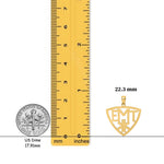 Load image into Gallery viewer, 14K Yellow Gold Emergency Medical Technician Charm with Necklace Chain Options