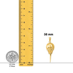 Load image into Gallery viewer, 14K Yellow Gold Polished Moveable Horseshoe Crab Pendant with Necklace Chain Options