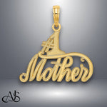 Load image into Gallery viewer, 14K Yellow Gold #1 MOTHER Charm with Necklace Chain Options
