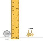 Load image into Gallery viewer, 14K Yellow Gold BEST FRIENDS Puzzle Pieces Break-apart Pendant with Necklace Chain Options