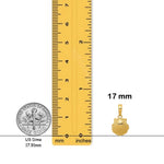 Load image into Gallery viewer, 14K Yellow Gold or White Gold Scallop Shell Pendant with Necklace Chain Options