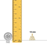 Load image into Gallery viewer, 14K Yellow Gold LIVE LAUGH LOVE Charm with Necklace Chain Options
