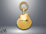 Load image into Gallery viewer, 14K Yellow Gold Seashell Pendant with Necklace Chain Options