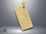 Load image into Gallery viewer, 14K Yellow Gold FLORIDA SARASOTA License Plate Charm with Necklace Chain Options