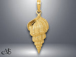 Load image into Gallery viewer, 14K Yellow Gold Conch Shell Pendant with Necklace Chain Options