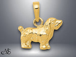 Load image into Gallery viewer, 14K Yellow Gold Cocker Spaniel Dog Pendant with Necklace Chain Options