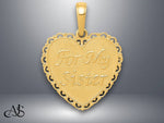 Load image into Gallery viewer, 14K Yellow Gold or White Gold Reversible For My Sister-Friends Forever Pendant with Necklace Chain Options