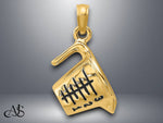 Load image into Gallery viewer, 14K Yellow Gold Enamel 3-D Measuring Cup Charm with Necklace Chain Options