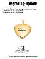 Load image into Gallery viewer, 14K Yellow Gold Diamond PRINCESS with Crown 16mm Heart Locket | Build Your Locket Necklace with Engraving, Photo insertions, and Chain Options