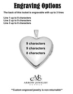 Load image into Gallery viewer, 14K White Gold MOM Script with Hearts 20mm Heart Locket | Build Your Locket Necklace with Engraving, Photo insertions, and Chain Options