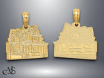 Load image into Gallery viewer, 14K Yellow Gold DR. Henry hunt house - cape may, NJ Charm with Necklace Chain Options