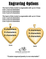 Load image into Gallery viewer, 14K Yellow White Gold Polished Plain 20mm Heart Locket | Build Your Locket Necklace with Engraving, Photo insertions, and Chain Options