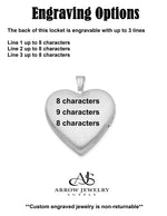 Load image into Gallery viewer, Sterling Silver Rhodium-plated 20mm Enameled Butterfly Heart Locket | Build Your Locket Necklace with Engraving, Photo insertions, and Chain Options
