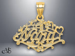 Load image into Gallery viewer, 14K Yellow Gold #1 NANA Charm with Necklace Chain Options