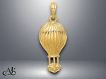 Load image into Gallery viewer, 14K Yellow Gold Polished Hot Air Ballon Charm with Necklace Chain Options