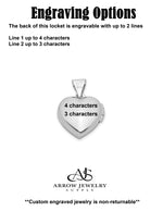 Load image into Gallery viewer, Sterling Silver 13mm Heart Locket | Build Your Locket Necklace with Engraving, Photo insertions, and Chain Options